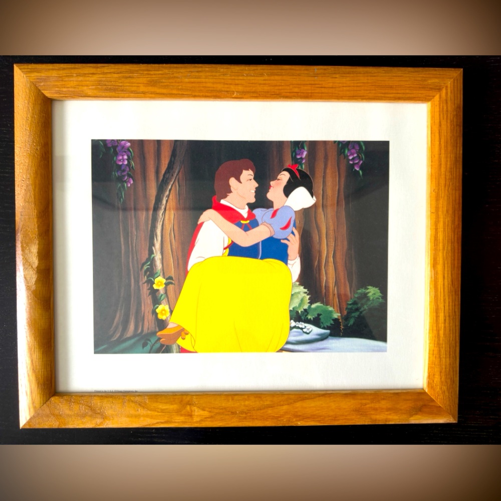 Snow White  Disney with wood frame